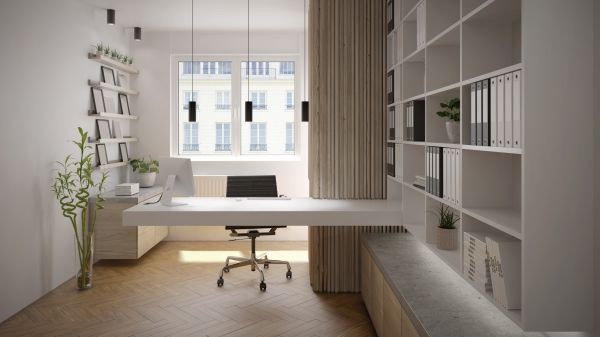 Built In Desk Installation